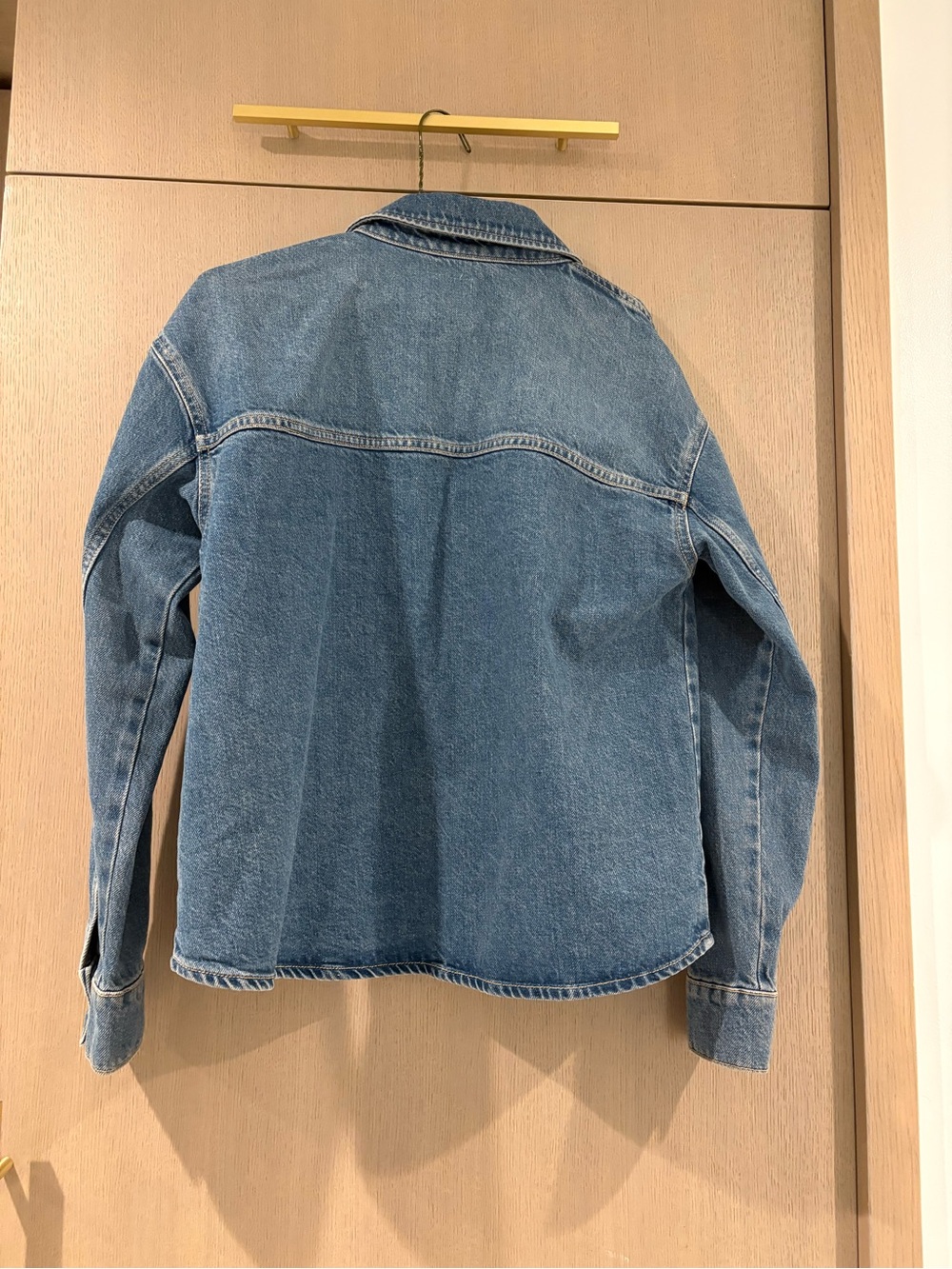 Zara - Over Shirt Classic Denim Jacket in Mediumi Blue - Picture 11 of 14